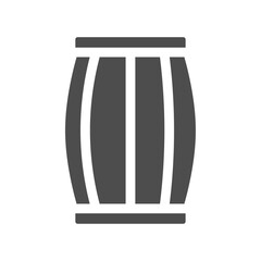 Wood barrel icon Vector logo outline