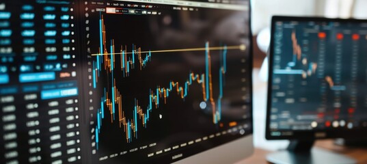 Professional Software Demo Screen with Mocha Mousse Themed Interface on Widescreen Monitor