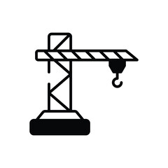 Construction Crane vector icon