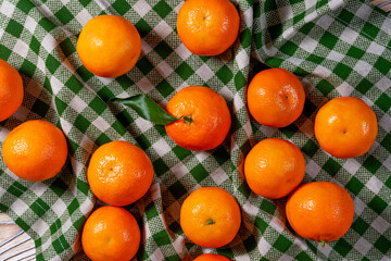 Citrus on a Checkered Tablecloth