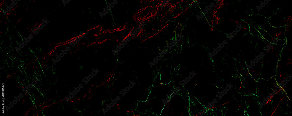 Poster beautiful abstract dark red marble on black background. dark red and green marble texture background