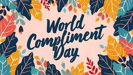 international World Compliment Day design template