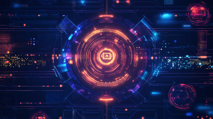 Fototapeta premium Optimizing smart factory operations through Industry 4.0 technologies including predictive analytics, AI, and automated processes for increased production output