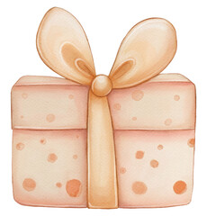 Gift box with ribbon