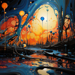 Obraz premium Art Image for Frames and Posters, Resolution 150 dpi, Size 120:120, Oil Painting, Watercolor, Realistic, Abstract Style, Geometric, Minimalist, Landscape, Urban, Nature, High Definition