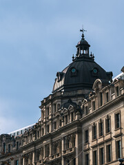 Classic London architecture in London in Summer