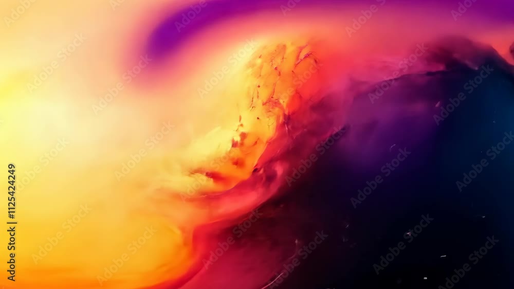Poster colorful abstract swirls create a mesmerizing atmosphere of gradient hues and captivating forms. gen
