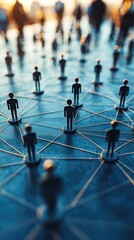 Business Network Concept: Group of Businessperson, Teamwork, Human Resources