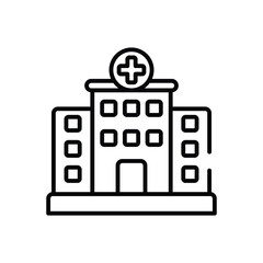 Hospital vector icon
