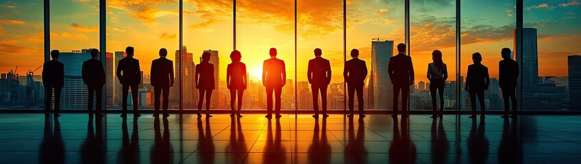 Business Network Concept: Group of Businessperson, Teamwork, Human Resources