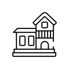 Villa vector icon