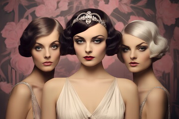 Obraz premium portrait of three women