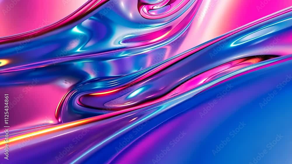 Poster colorful swirls of liquid art create mesmerizing patterns in vibrant shades under soft light. genera