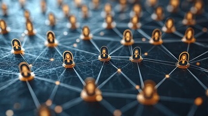 Business Network Concept: Group of Businessperson, Teamwork, Human Resources