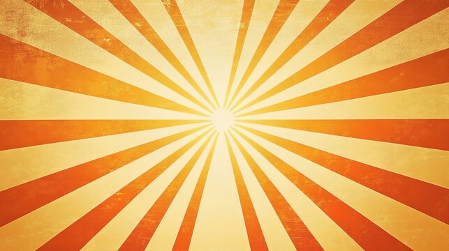 Sunburst retro vibes graphic print groovy background 60s 70s.