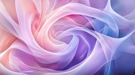 Obraz premium Pastel Fabric Texture Soft Pink Purple and Lavender Sheer Drape