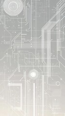 Fototapeta premium Abstract Circuit Design - Futuristic Technology Art