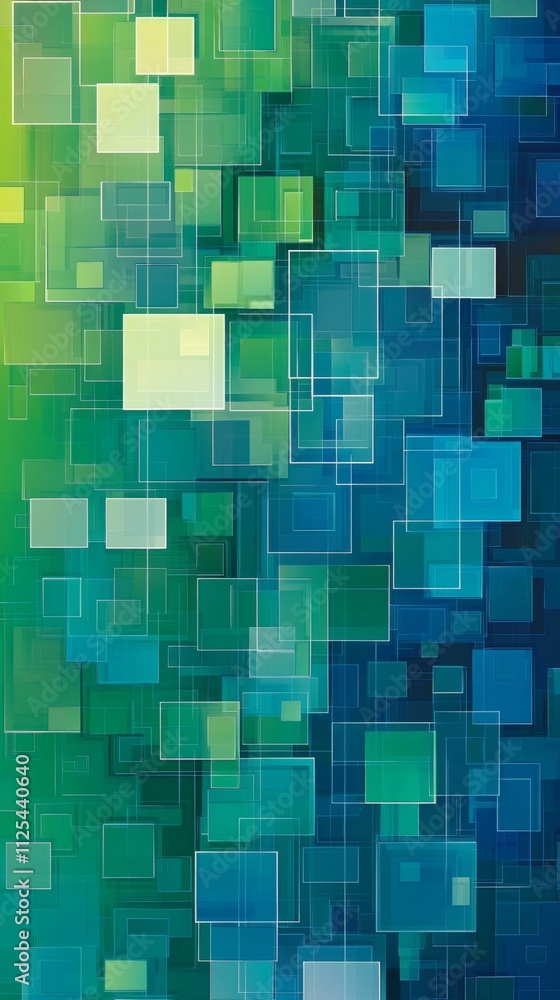 Poster abstract geometric square pattern design