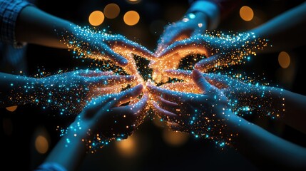 Business Network Concept: Group of Businessperson, Teamwork, Human Resources