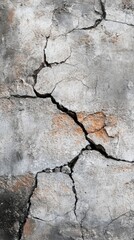 Obraz premium Cracked Concrete Wall Texture