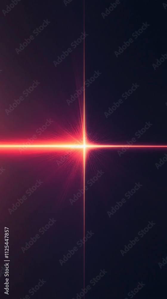 Poster abstract light design - dynamic cross