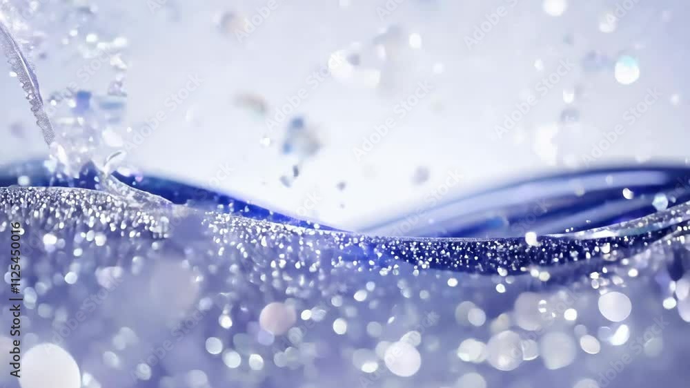 Poster discover mesmerizing wave patterns and sparkling reflections in tranquil blue waters during a serene