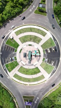 Toma A&eacute;rea con Drone de Monumento de Marina Nacional de El Salvador 