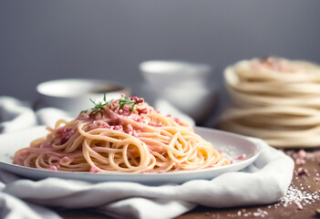 Fototapeta premium pasta with sauce
