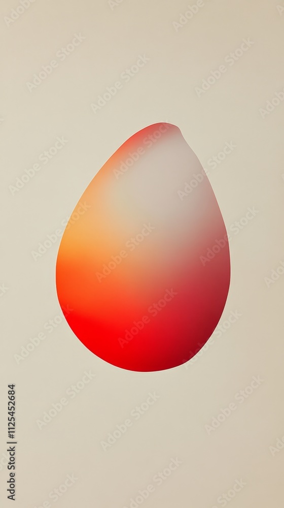 Poster abstract gradient shape art print