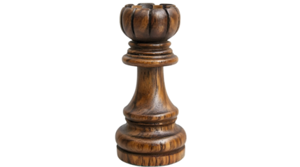 Hand-Carved Wooden Chess Pawn Vintage Game Piece for Chess Collectors and Home Decor