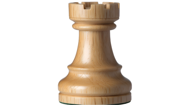 Classic Wooden Chess Set Featuring Rook and Pawn for Strategy and Skill Development in Competitive Gameplay