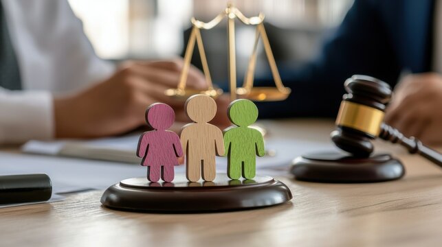 Child custody lawyer consults on co-parenting plans for balanced divorce in professional family law office