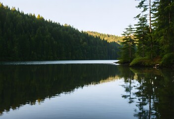 Fototapeta premium reflection in the lake
