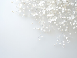 Beautiful white flowers against a background