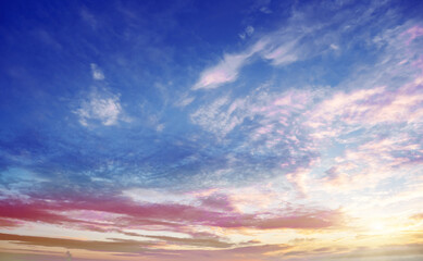 Color sky summer backround