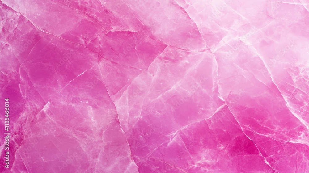 Poster close-up of pink marble with a smooth, shiny surface and intricate patterns of veins and swirls