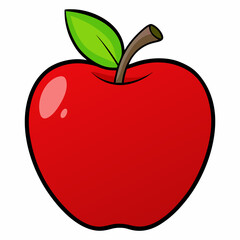 red apple cartoon