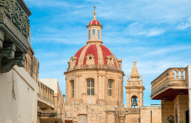 Gozo (Għawdex) Island Sannat Parish Church Malta