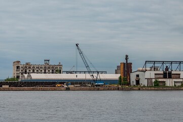 Marine Terminal and Old Warehouse in Canton, Baltimore Maryland USA