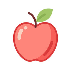 red apple illustration