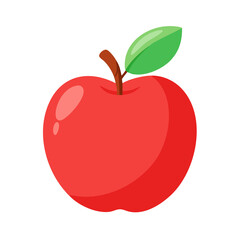 red apple illustration
