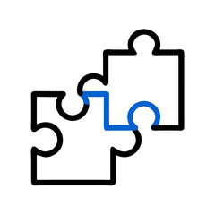 Obraz premium puzzle piece icon