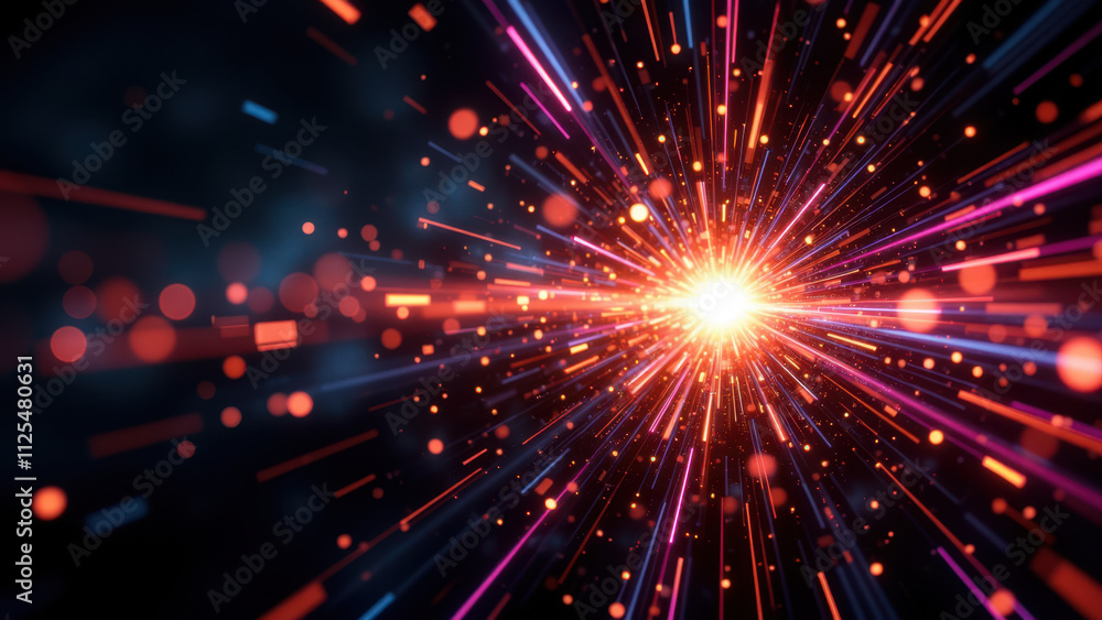 Poster A dynamic explosion effect with a fiery center.