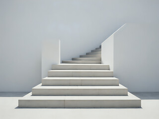 Stairway to heaven or deadness no where. 300dpi. minimal towards success concept. 