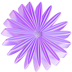 Obraz premium Iridescent Purple Abstract Flower Design