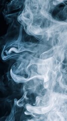 Abstract Smoke Patterns in Dark Background