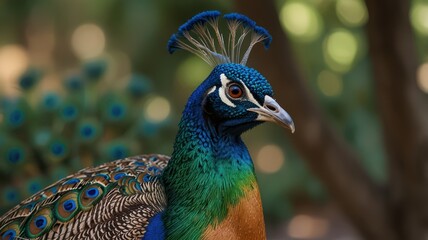 Obraz premium fauna, photography, closeup, profile, bird, decorative, indian, ornamental, pattern, showy, animal portrait.