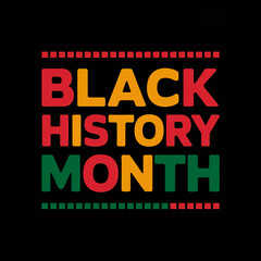 Obraz premium Black History Month with Bold Colors and Patterns