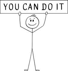 You can do it , vector cartoon stick figure or character illustration.