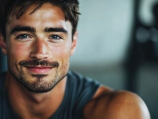 Fototapeta premium Fit Athlete Portrait